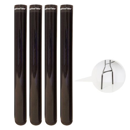 Lift Your Table Folding Table Risers Folding table risers, Bar Height NonSlip Foot, 4PK BHNSF42-DP-ST